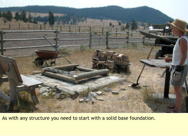 As with any structure you need to start with a solid base foundation.